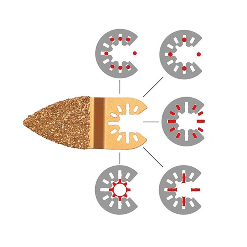 66PCS Oscillating Tool Blades Multitool Saw Blades Accessories Kit for Cutting Metal Wood Plastic