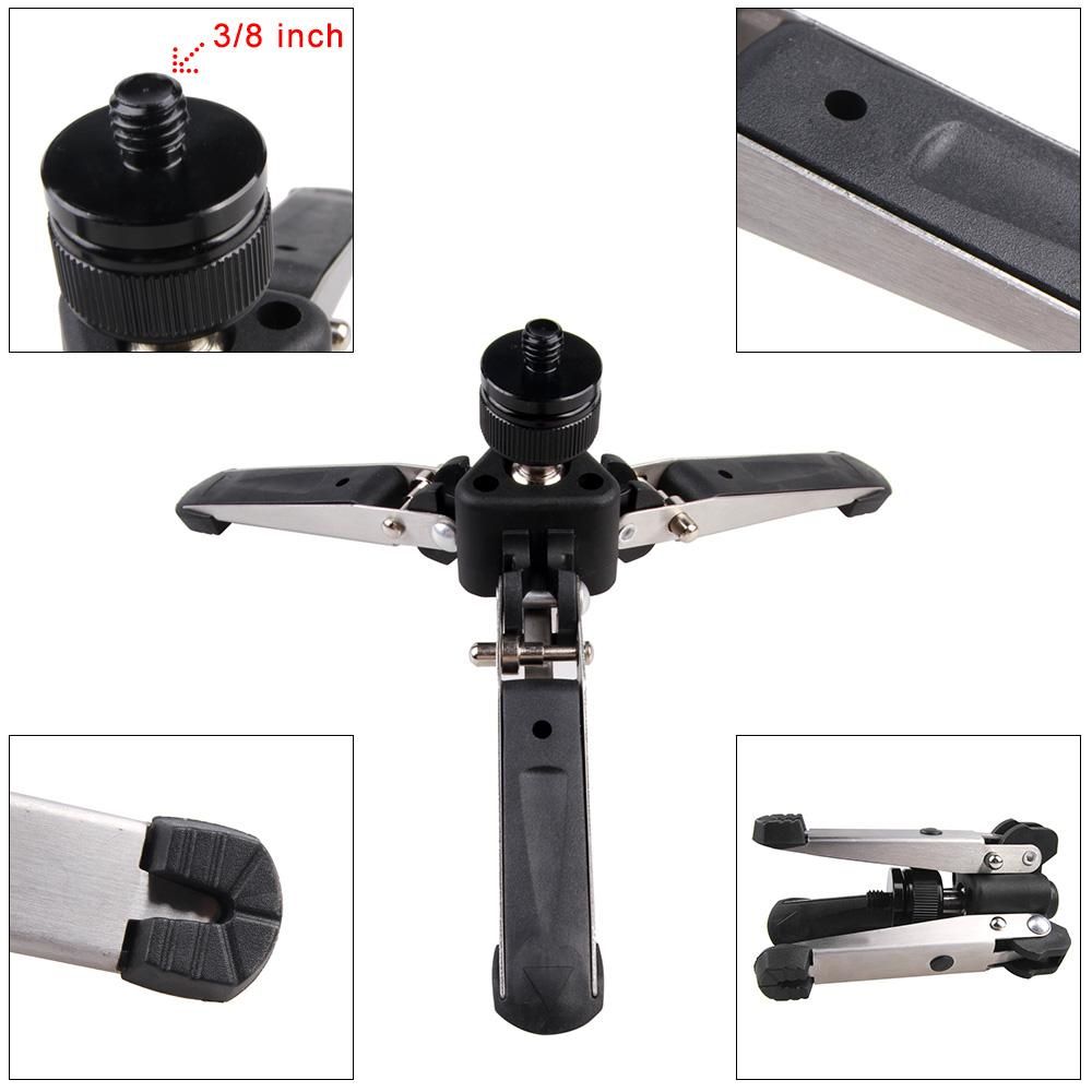 Universal Three-Foot Support Stand Monopod Base for Monopod Tripod Head DSLR Cameras 3/8" Screw