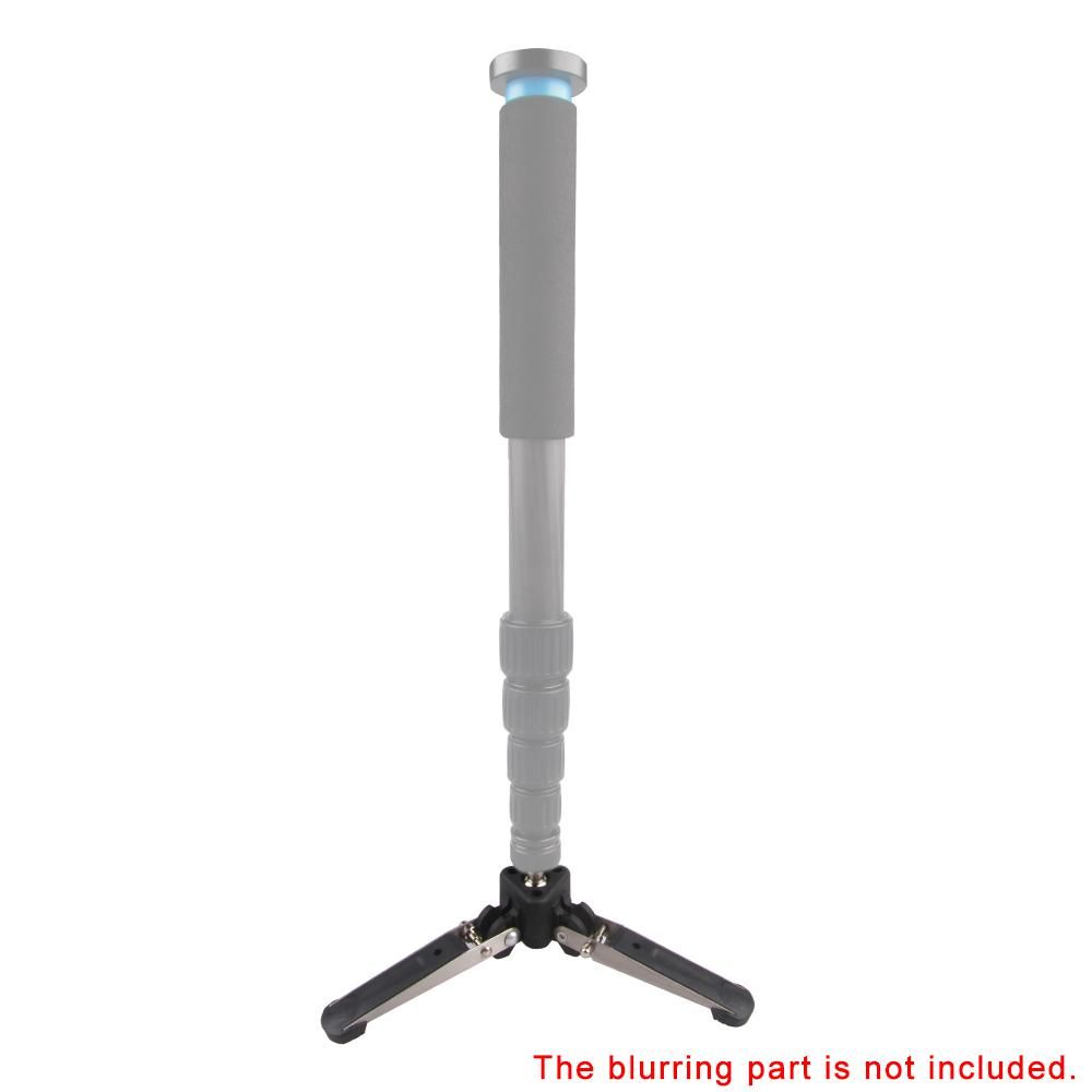 Universal Three-Foot Support Stand Monopod Base for Monopod Tripod Head DSLR Cameras 3/8" Screw