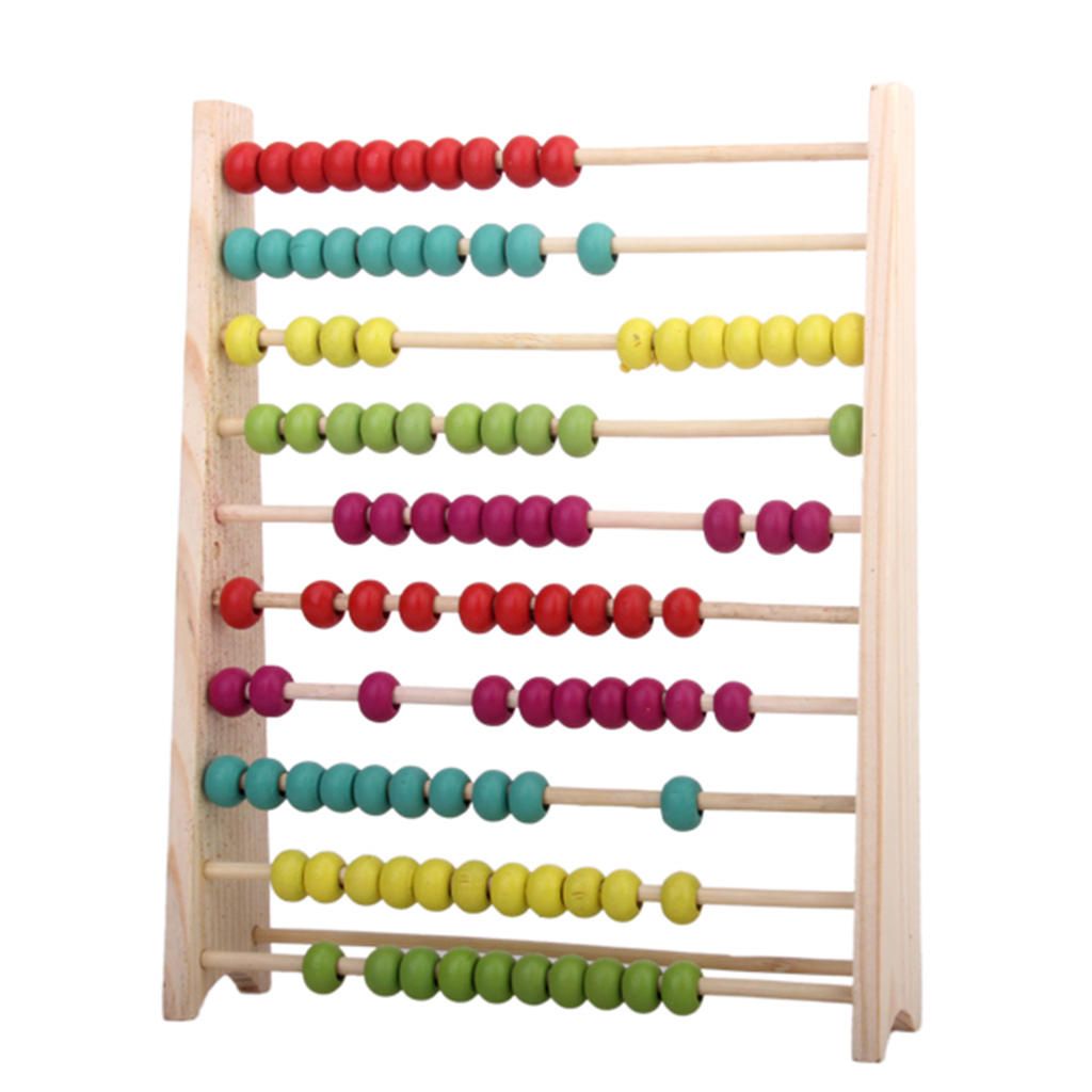 Educational Toy Wooden Abacus Calculator For Math