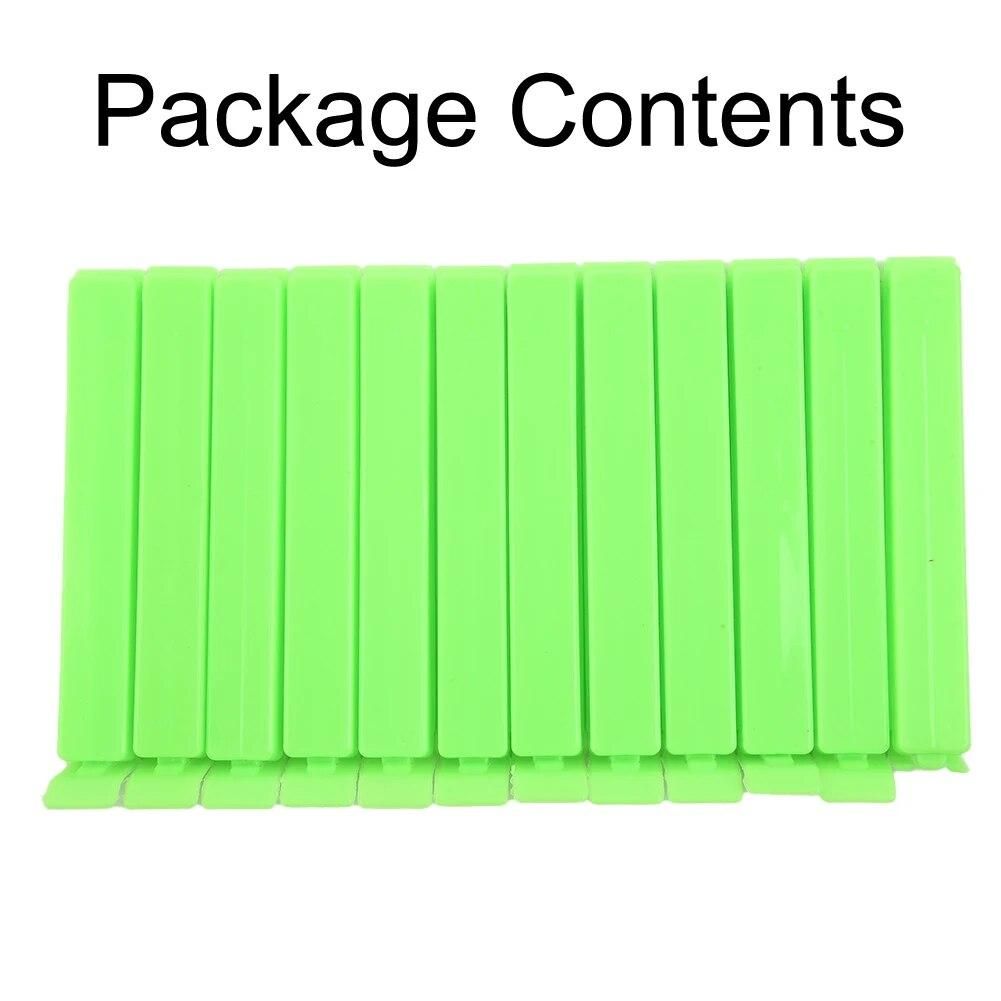 12 Pcs Seal Bag Sealing Clip Sealer Clamps Plastic 11cm Food Bag Snacks Storage Accessories For Home Organizer Kitchen Supplies