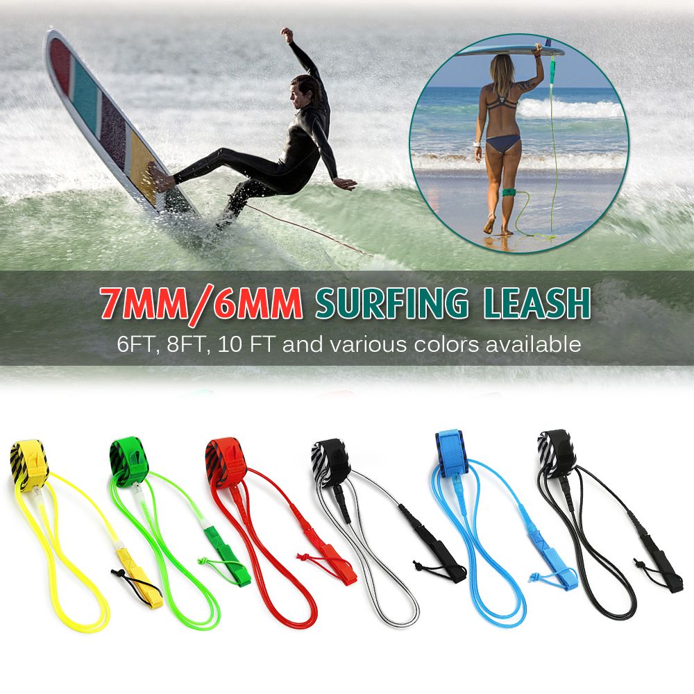 Surf Leash Surfing Surfboard Leash Smooth Steel Swivel