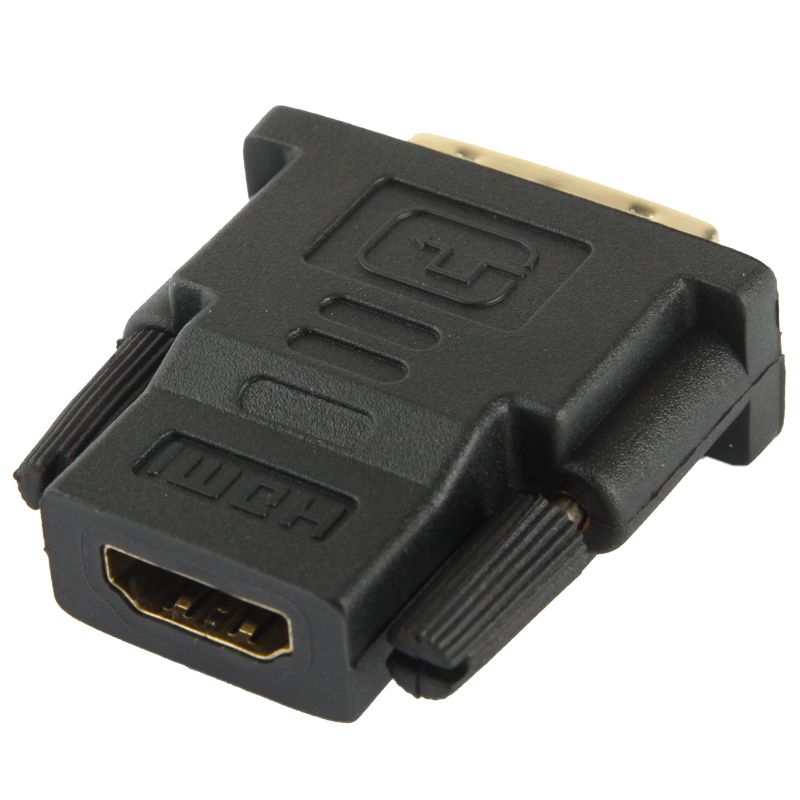 DVI-D 24+1 Pin Male To HDMI 19 Pin Female Adapter For Monitor / HDTV