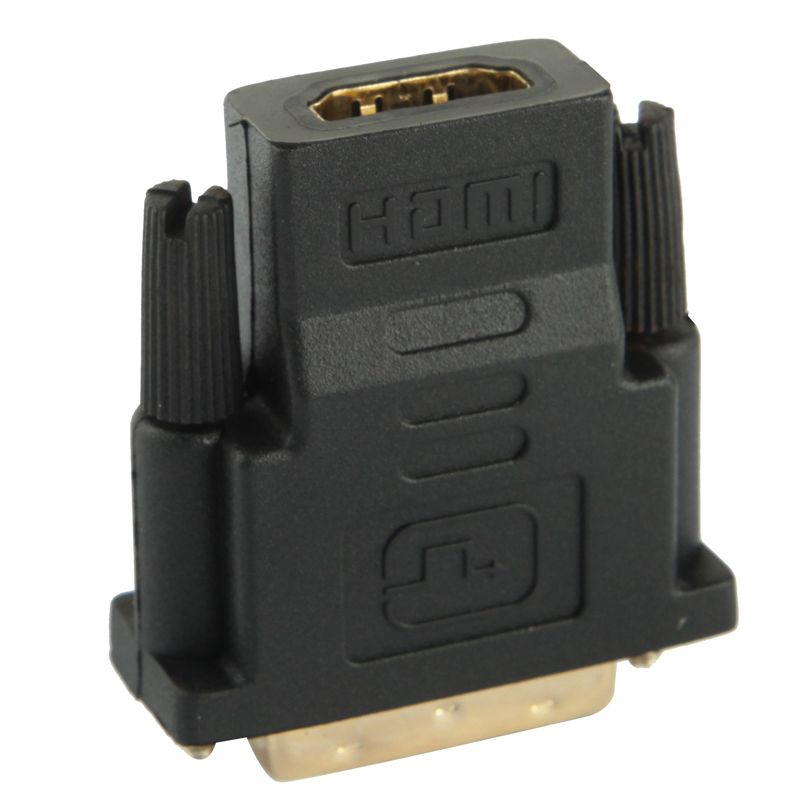 DVI-D 24+1 Pin Male To HDMI 19 Pin Female Adapter For Monitor / HDTV