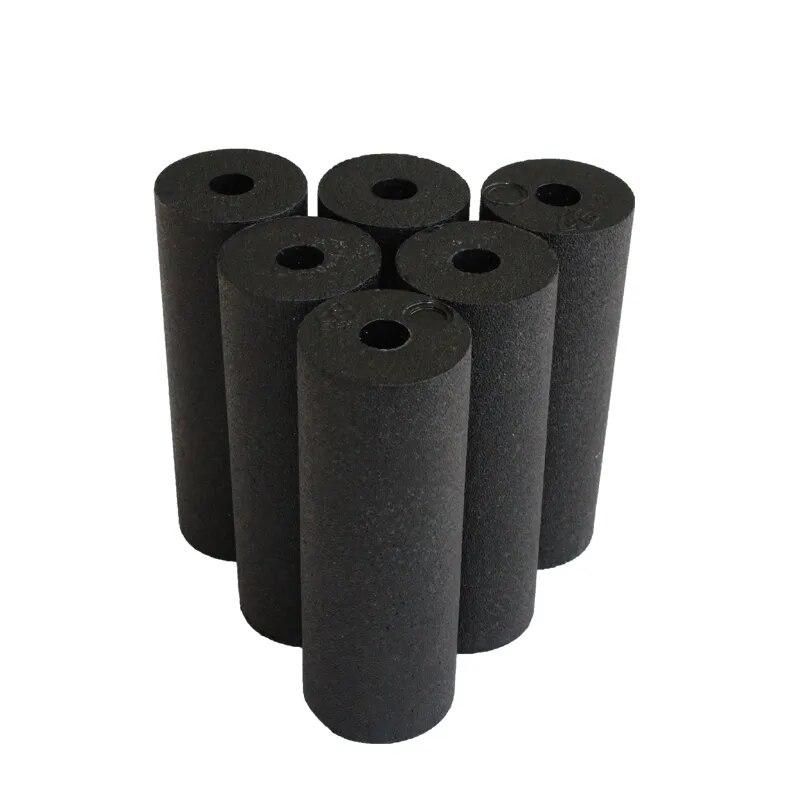 1pcs EPP Hollow Yoga Column Foam Roller Blocks Massage Yoga Ball Gym Pilates Yoga Exercise Fitness Equipment Black