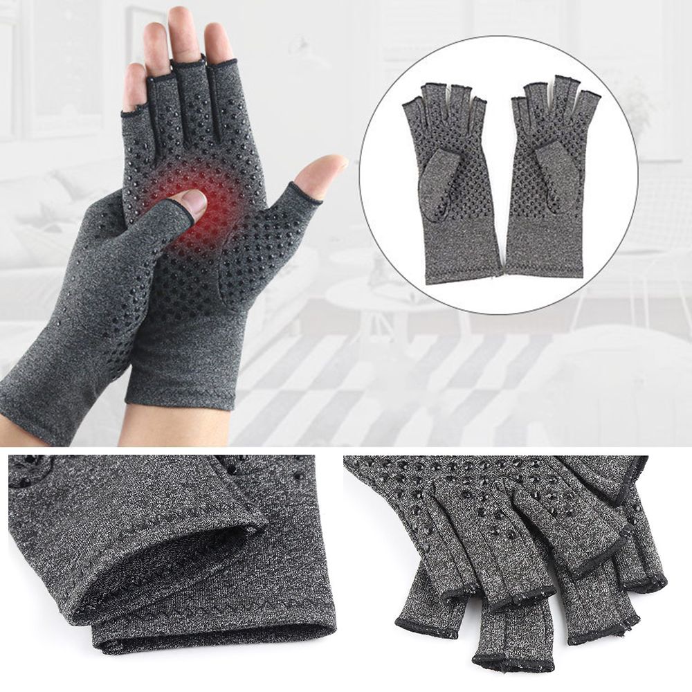 Anti-slip Fingerless Arthritis Gloves Carpal Tunnel Gloves