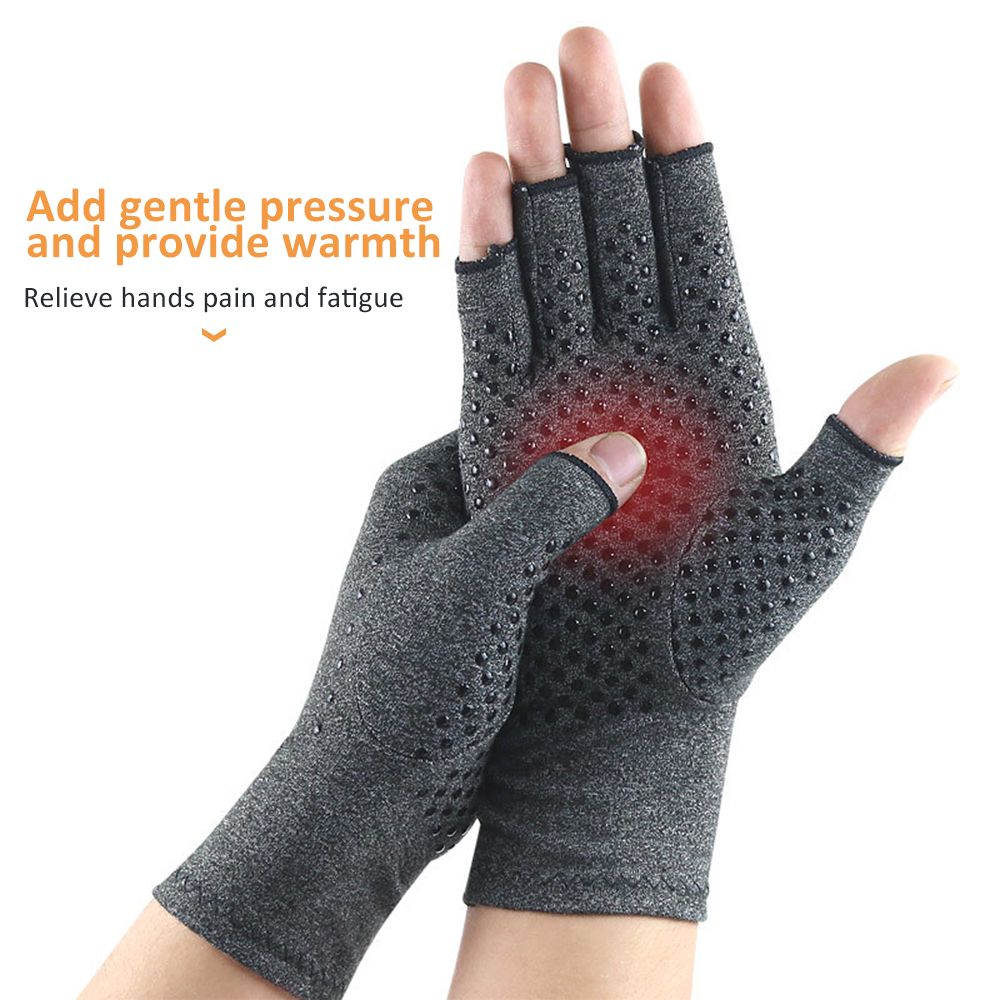 Anti-slip Fingerless Arthritis Gloves Carpal Tunnel Gloves
