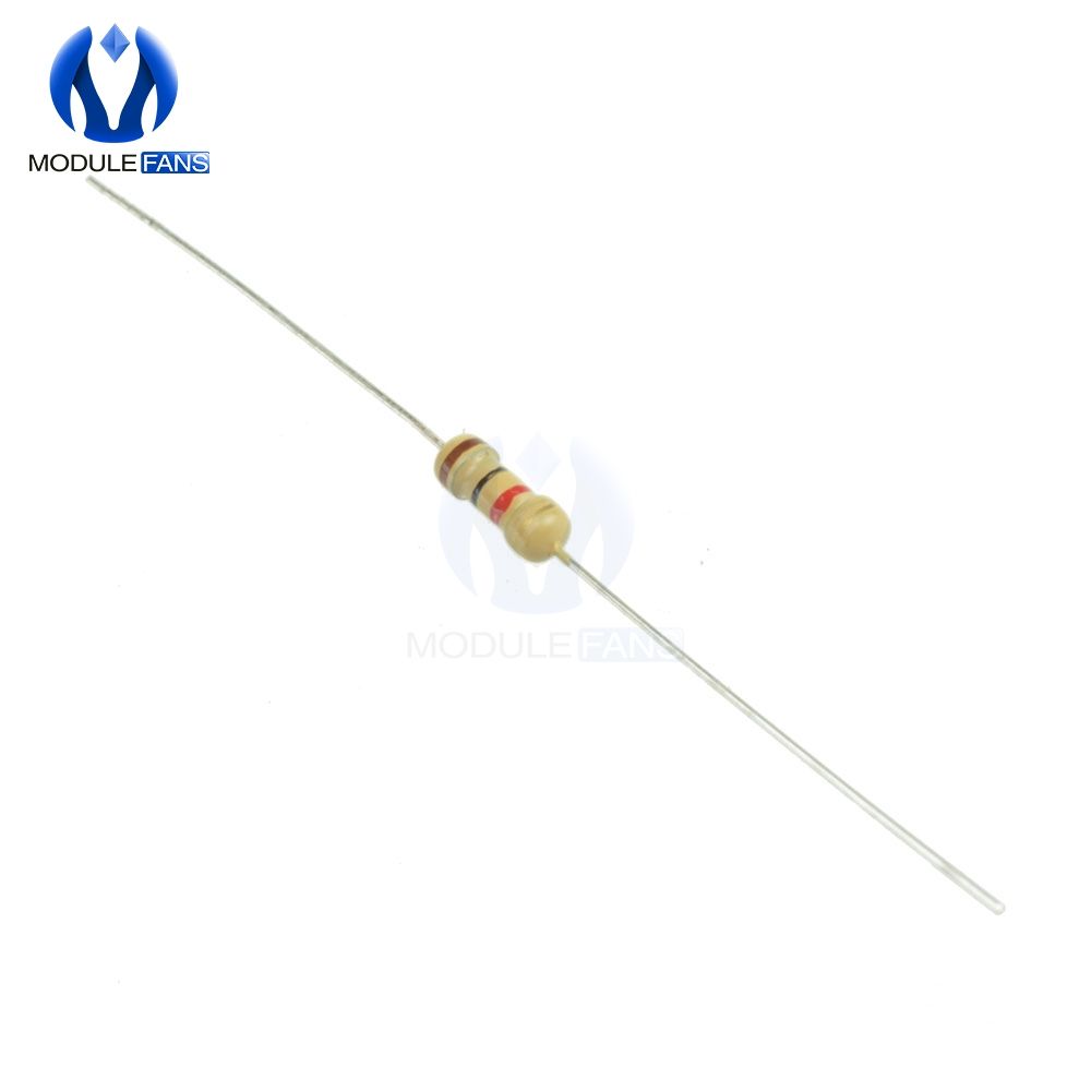 100PCS 1000 Ohms 1K Ohms 0.25W 1/4W 5% Carbon Film Resistors Resistance BRAND NEW