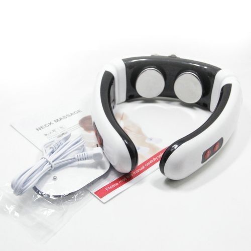 White Rechargeable Neck Massager And Pain Relief Tool