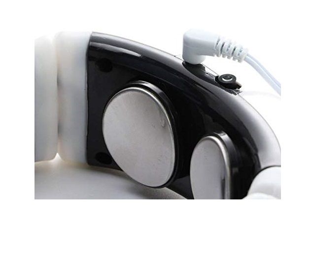 White Rechargeable Neck Massager And Pain Relief Tool