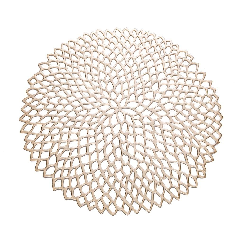 Non-slip Coasters Isolation Mat Pad Hollow PVC for Home