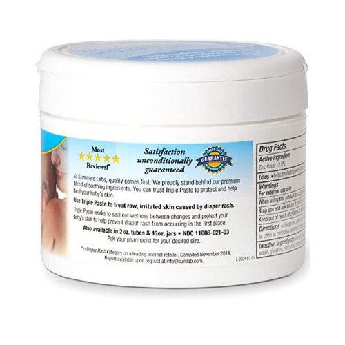 Triple Paste Medicated Ointment For Diaper Rash, 8-oz