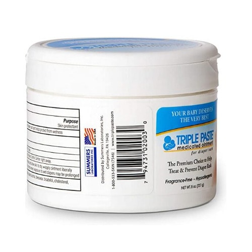 Triple Paste Medicated Ointment For Diaper Rash, 8-oz