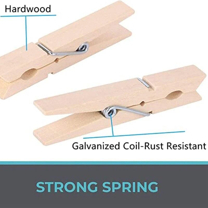100 Pcs Mini 25mm Natural Wooden Small Size Clips Photo Clips Clothespin DIY Wedding Party Wooden Clip Clips Pegs Dropshipping
