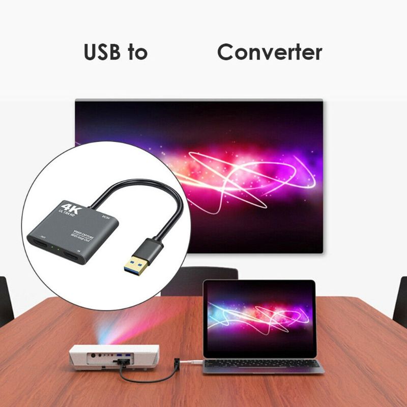 1080P 60fps Loop Out Broadcasting 4K HDMI-compatible USB3.0 Video Capture Card Conferencing Game Teaching Live Broadcast