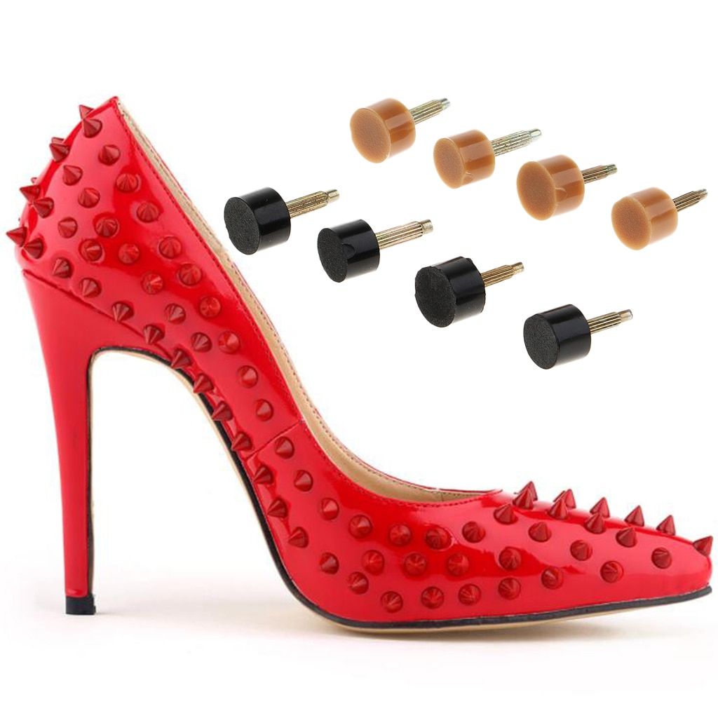 20PCS High Heel Replacement Tips Women's High Heel Protectors Cap Pin Dowel