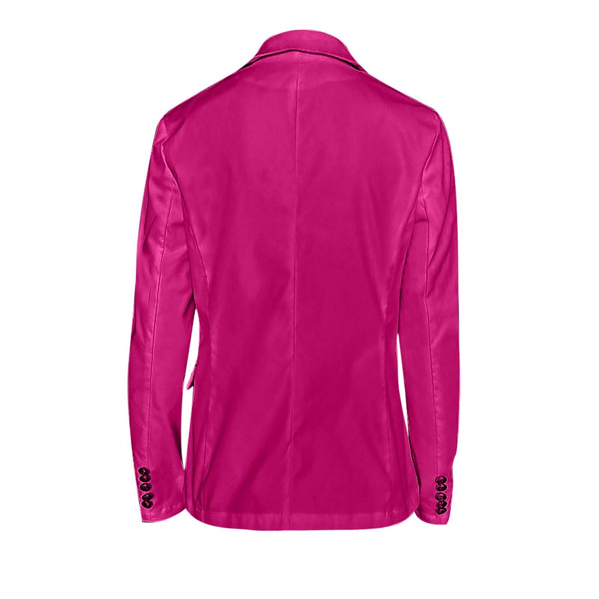 Women Buttons Long Sleeve Solid Office Coat Cardigans Suit Jacket Long