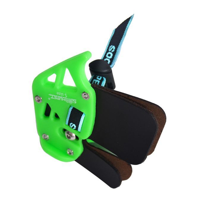 Bow Finger Tab Right Hand Finger Protector Guard Bows Shooting Green S