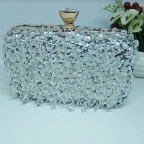 Classy Shapped   Purse - SIlver