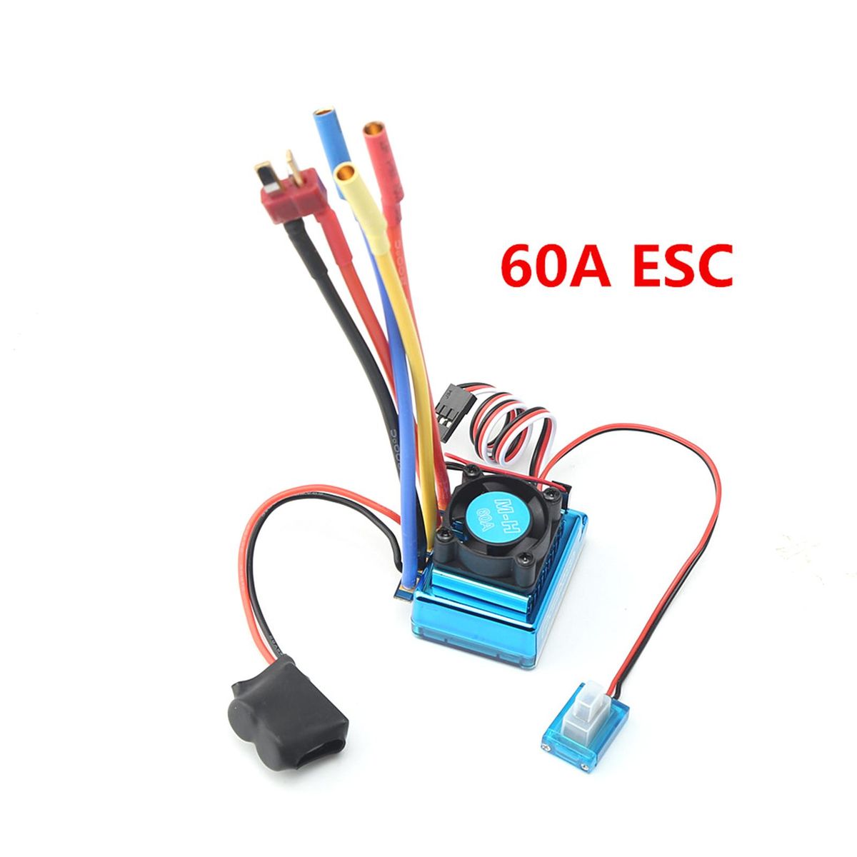 3650 Brushless Motor 3100KV with 60A Brushless ESC HeatSink for 1/8 1/10 RC Car RC Boat Part