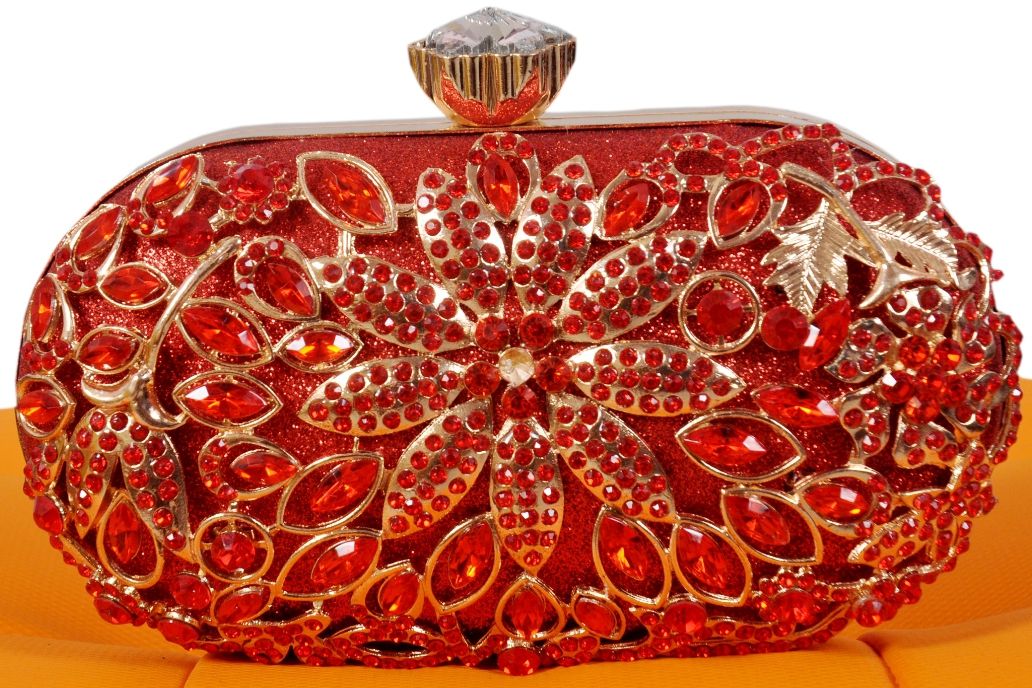 Brilliant Rosey Red Clutch Purse
