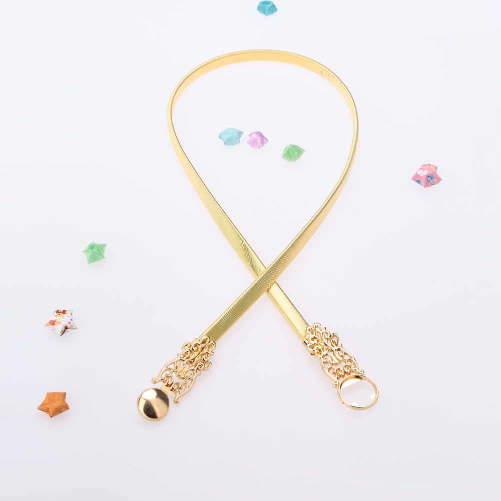 New Fashion Women Waist Belt Chain Metal Gold Tone Hollow