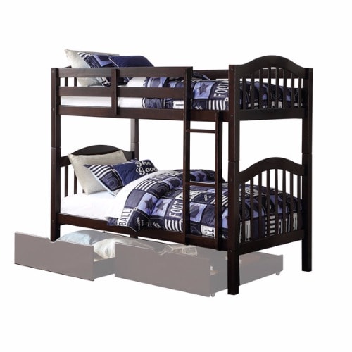 Heartland Espresso Twin over Twin Bunk Bed