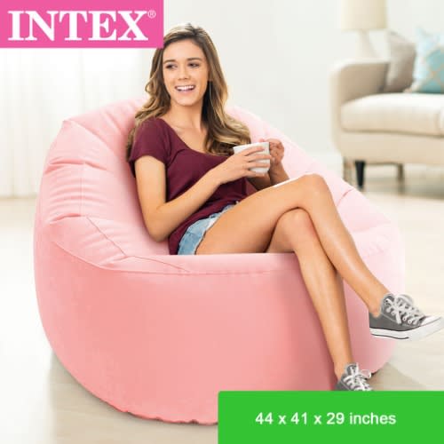 Inflatable Beanless Bag Chair - Pink