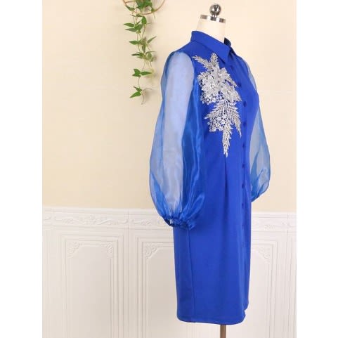 Royal Blue Shirt Dress