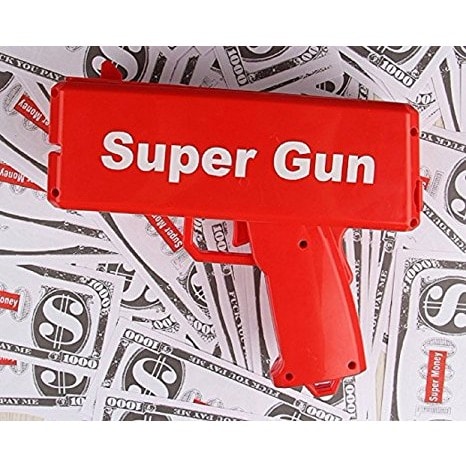 Super Gun Cash Cannon Money Spraying Machine - Red