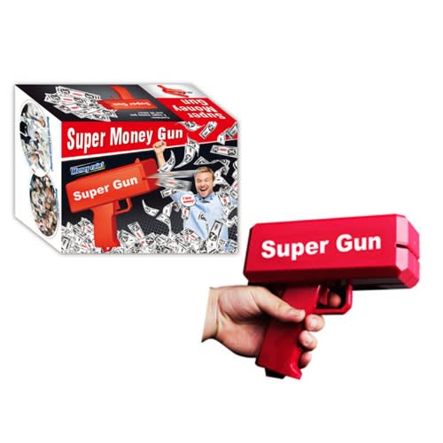 Super Gun Cash Cannon Money Spraying Machine - Red