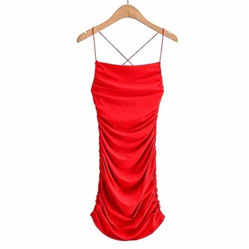 Backless Bodycon Mini Dress