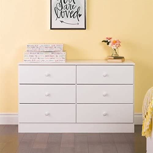 3-piece Set With Chest Lingerie Chest And Double Dresser - White