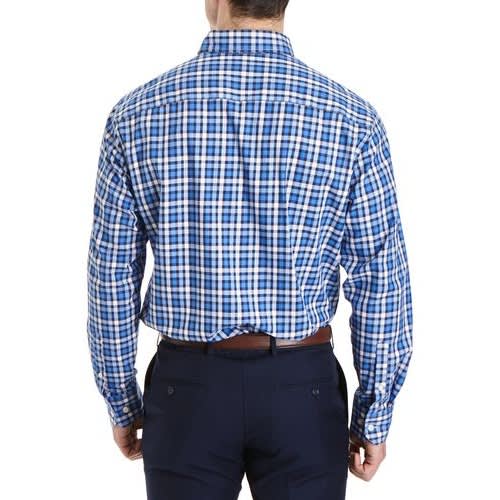 Cotton Check Shirt - Blue
