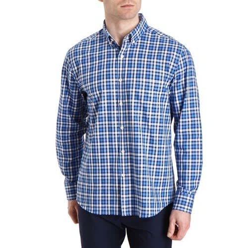 Cotton Check Shirt - Blue