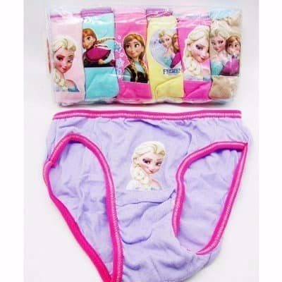 Girls Cartoon Panties Set Of 6