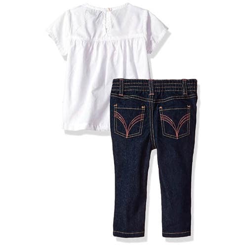 Baby Girls' Fashion Top And Pant Set, Vanilla