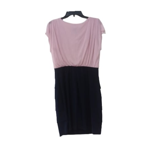 Women's Short Dress- Pink/navy Blue