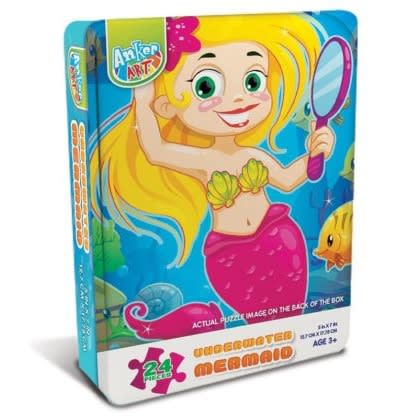 Play Mini Puzzles In A Tin - Mermaid