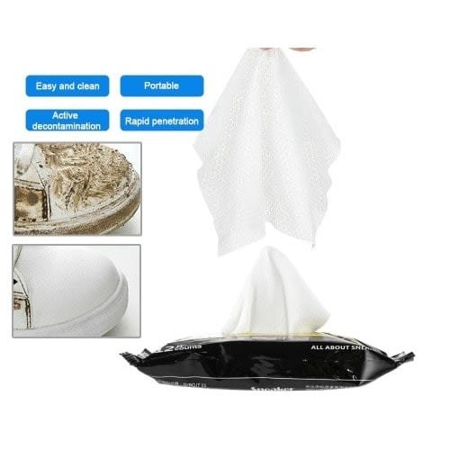 30pieces Disposable Shoe Shine Quick Wipes For Cleaning Shoe Stains And Dust