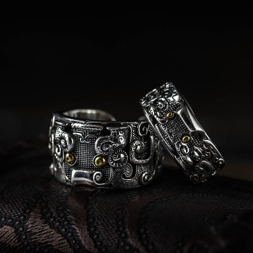 Men's Adjustable Zirconia Ring