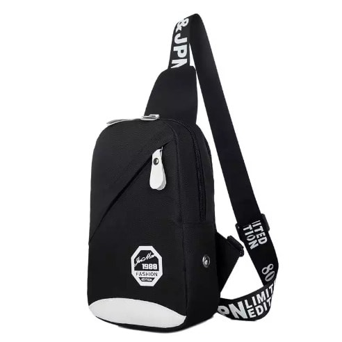 Unisex Crossbody Bag - Black