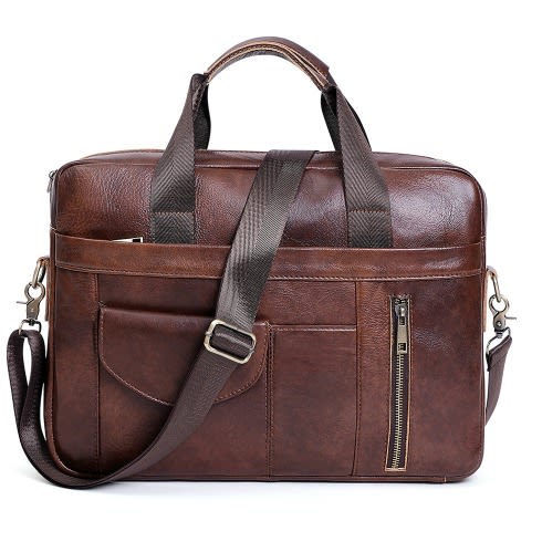 15.6" Coffee Laptop Bag