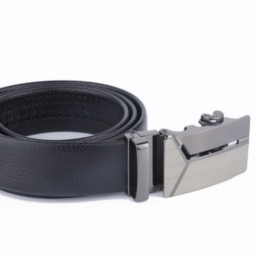 Men's Belt Buckle -Black & Silver