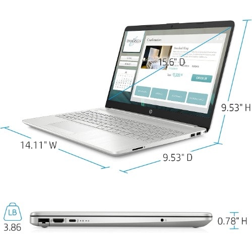 15'' - 10th Gen Intel Core I7 -16GB RAM - 1TB HDD - 2GB  Nvidia Graphics - Win 10 - Silver