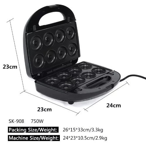 6-in-1 Sandwich Maker + Grill + Toaster + Waffle Maker