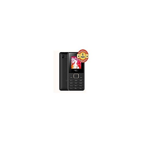 Itel 2160 Dual Sim Bluetooth, Rear Camera, Memory Card Space, Wireless Fm Radio- Black