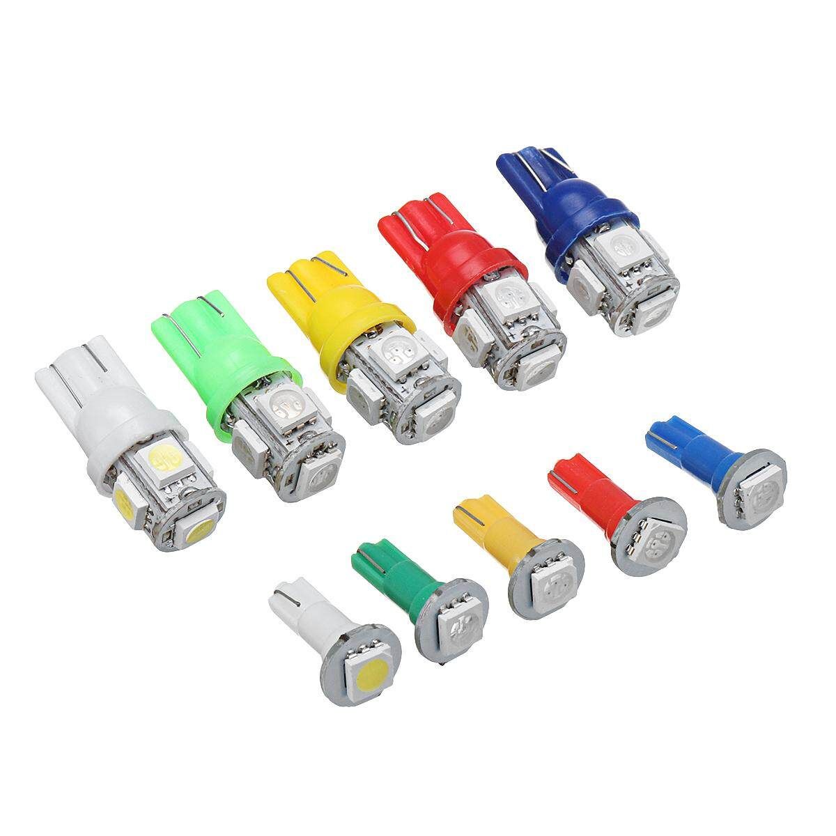 40Pcs T5/T10 5050 SMD Bulbs Dashboard Instrument Panel LED Light Lamp