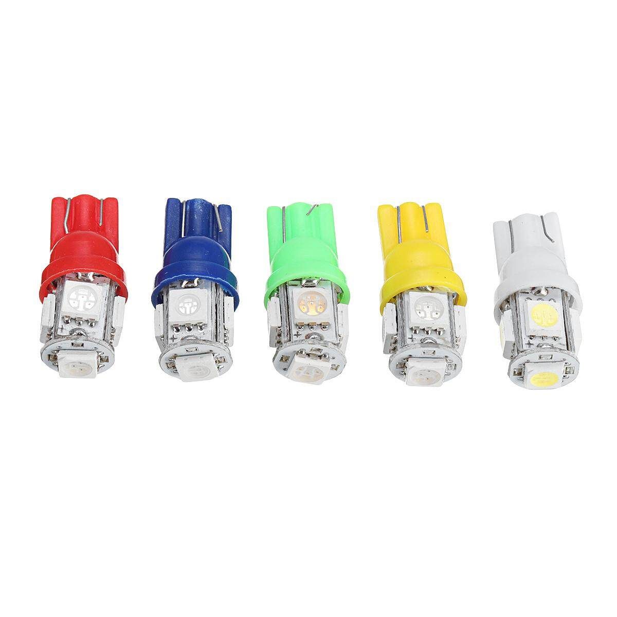 40Pcs T5/T10 5050 SMD Bulbs Dashboard Instrument Panel LED Light Lamp