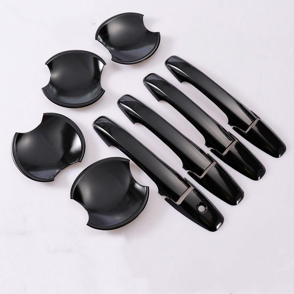 For Honda Civic 2006 2007 2008 2009 2010 2011 Glossy BlaChrome Car Door Handle Cover Decor Trim Styling Accessories